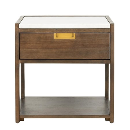 Safavieh Adeline 1 Drawer Nightstand, Dark Chocolate SFV7202A